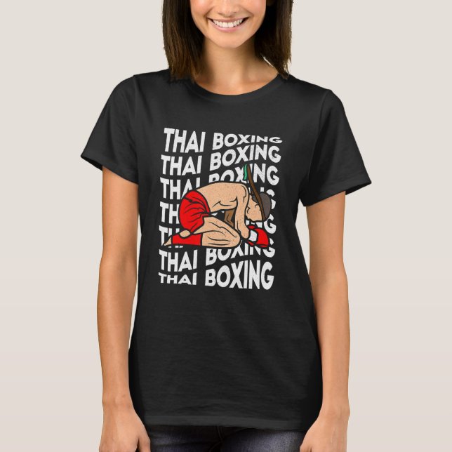 Thai Boxing Kickboxing Sport Boxer Muay Thai Men T-Shirt (Vorderseite)