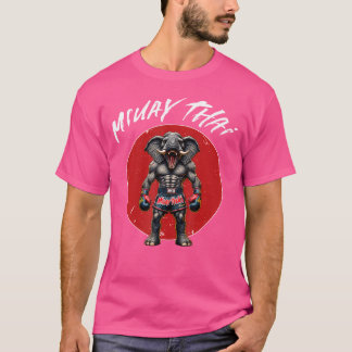 Thai Boxing und Muay Thai Elefant T-Shirt
