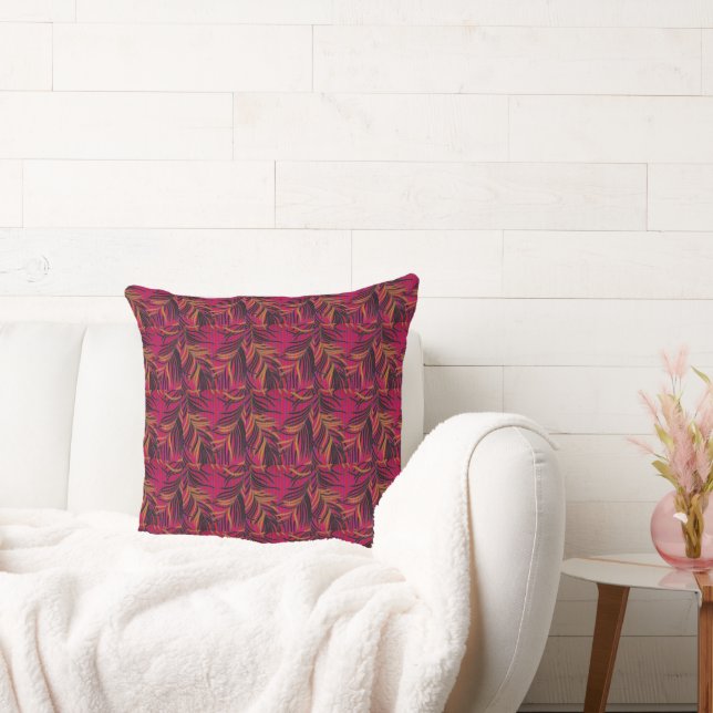 Thai Brocades Violet Sunset Grasses Throw Kissen (Liege)