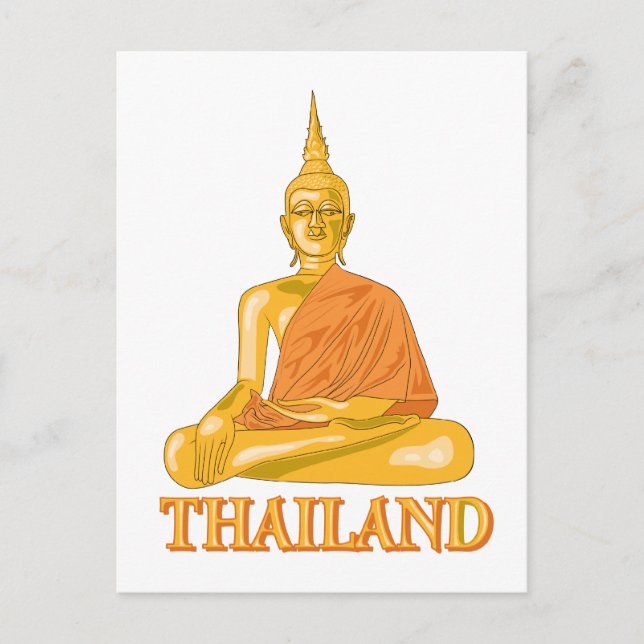 Thai Buddha Postkarte (Vorderseite)