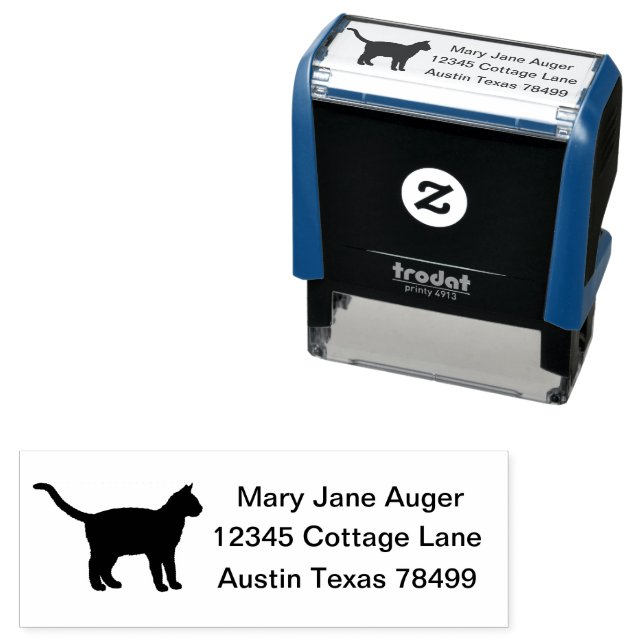 Thai Cat Personalisiert Permastempel (Beispiel)