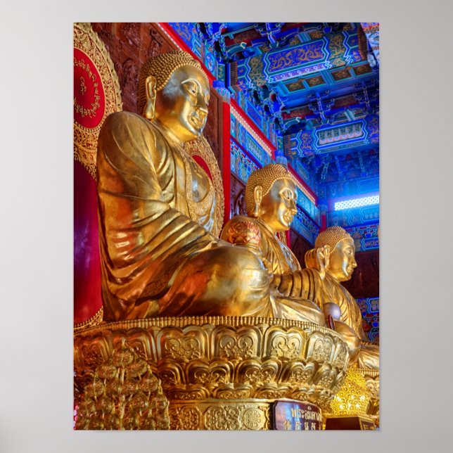 Thai China Buddha Image Statue Poster (Vorne)