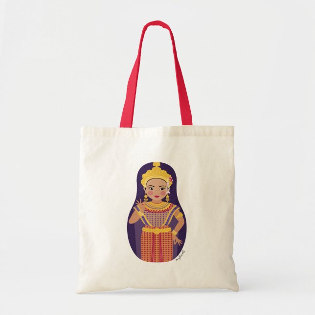 Thai Dancer Matryoshka Bag Tragetasche (Vorne)