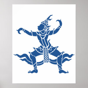 Thai Dancer ⚠ Thailand Sign ⚠ Poster