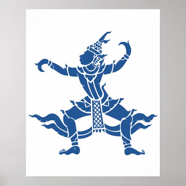 Thai Dancer ⚠ Thailand Sign ⚠ Poster (Vorne)
