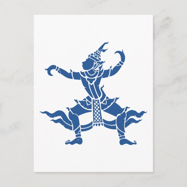 Thai Dancer ⚠ Thailand Sign ⚠ Postkarte (Vorderseite)