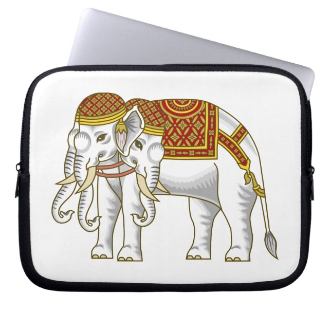 Thai Erawan White Elephant Laptopschutzhülle (Vorderseite)