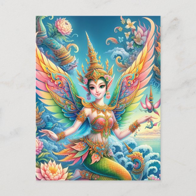 Thai Fairy Postkarte (Vorderseite)