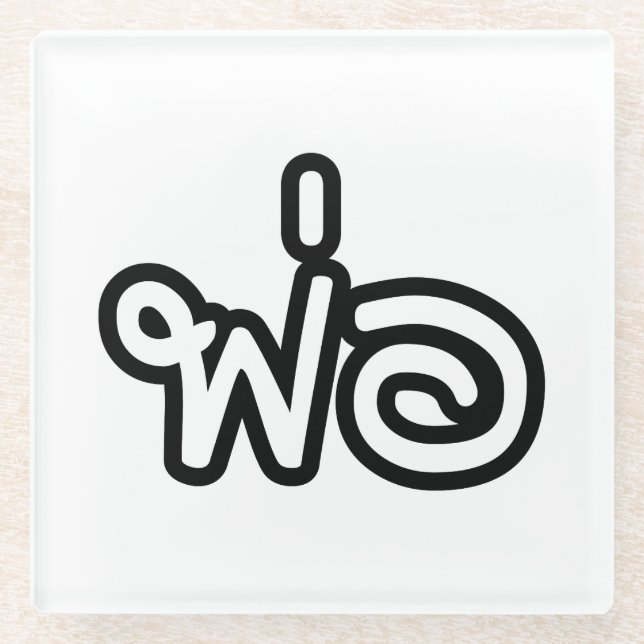 Thai Father - พ่ อ / Phaw - Thai-Sprachskript Glasuntersetzer (Vorderseite)