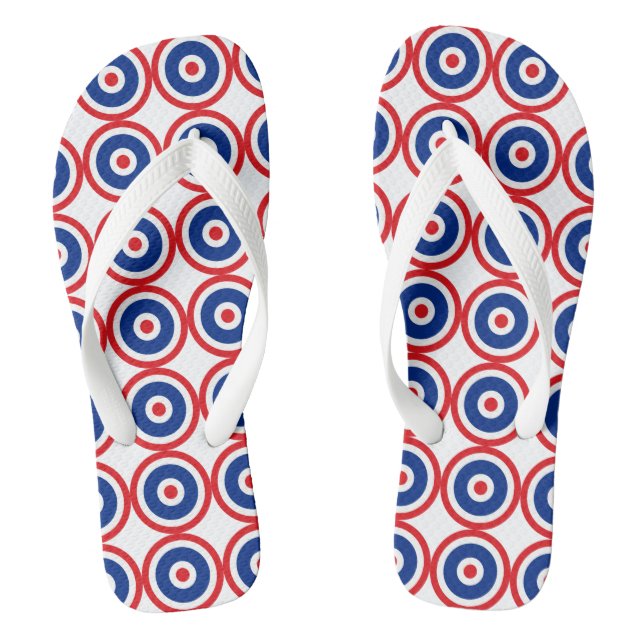 Thai Flag Roundel Target Flip Flops (Fußbett)