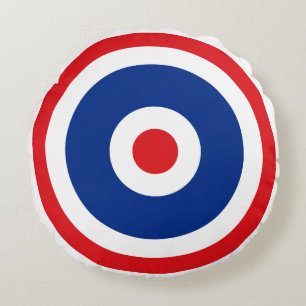 Thai Flag Roundel Target Rundes Kissen