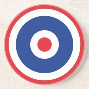 Thai Flag Roundel Target Sandstein Untersetzer
