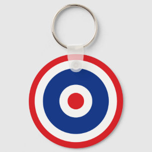 Thai Flag Roundel Target Schlüsselanhänger