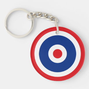 Thai Flag Roundel Target Schlüsselanhänger