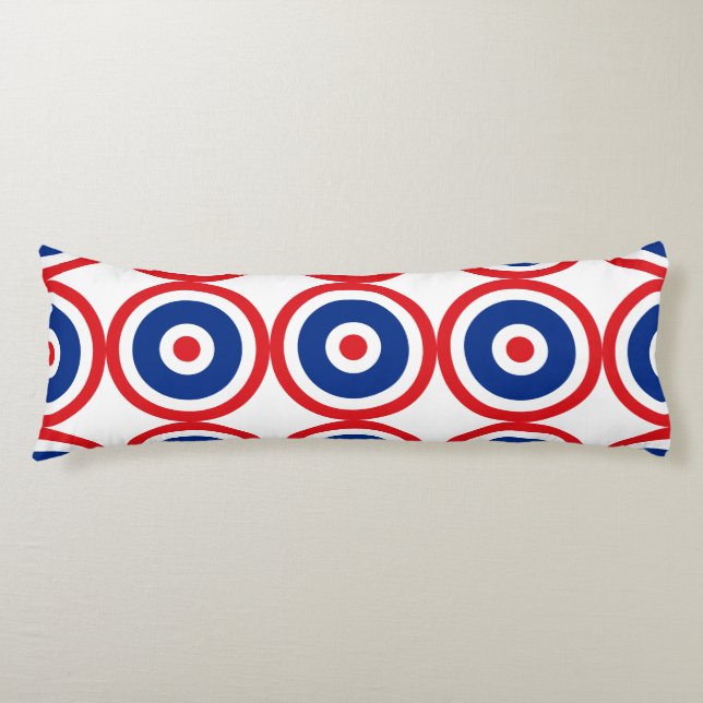 Thai Flag Roundel Target Seitenschläferkissen (Vorderseite)