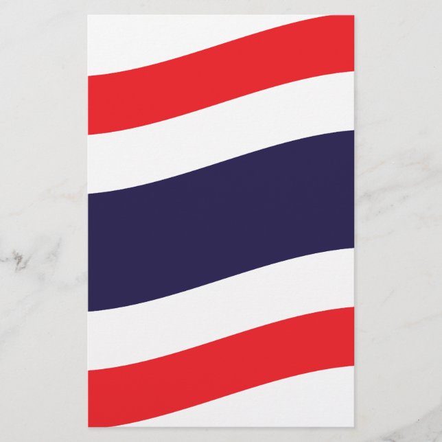 Thai Flag Wave Briefpapier (Vorderseite)