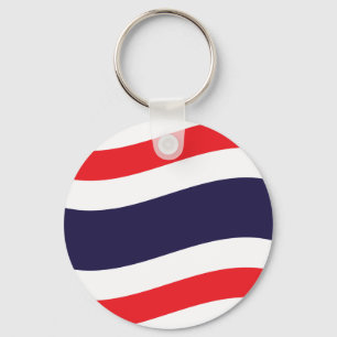 Thai Flag Wave Schlüsselanhänger