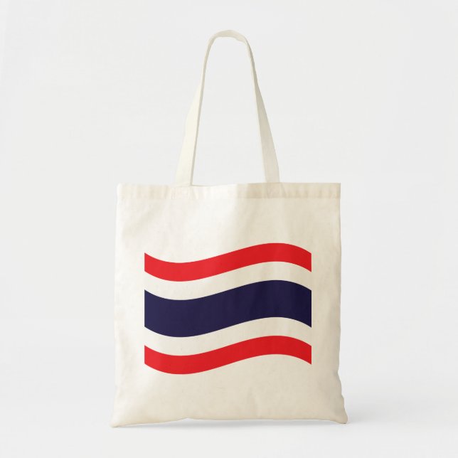 Thai Flag Wave Tragetasche (Vorne)