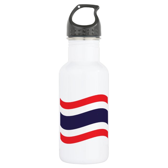 Thai Flag Wave Trinkflasche (Vorderseite)