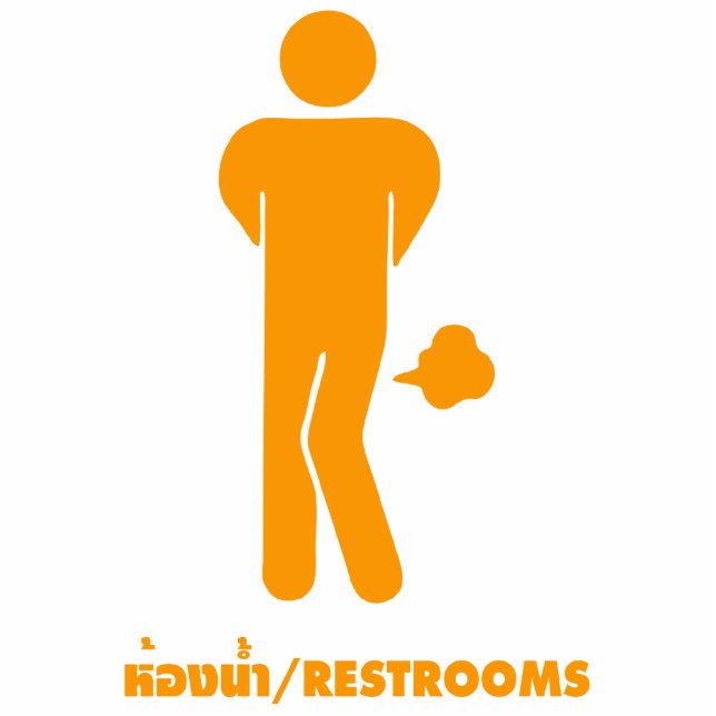THAI FOOD KANN SPEZIELL ⚠ Funny Sign Sign SEIN : R Freistehende Fotoskulptur (Vorne)
