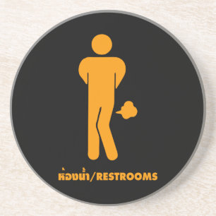 THAI FOOD KANN SPEZIELL ⚠ Funny Sign Sign SEIN : R Sandstein Untersetzer