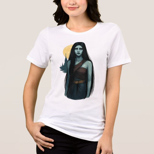 thai ghost mae nark Tri-Blend shirt (Vorderseite)