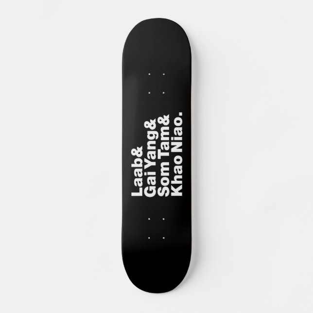 Thai Isaan Street Food Skateboard (Vorderseite)