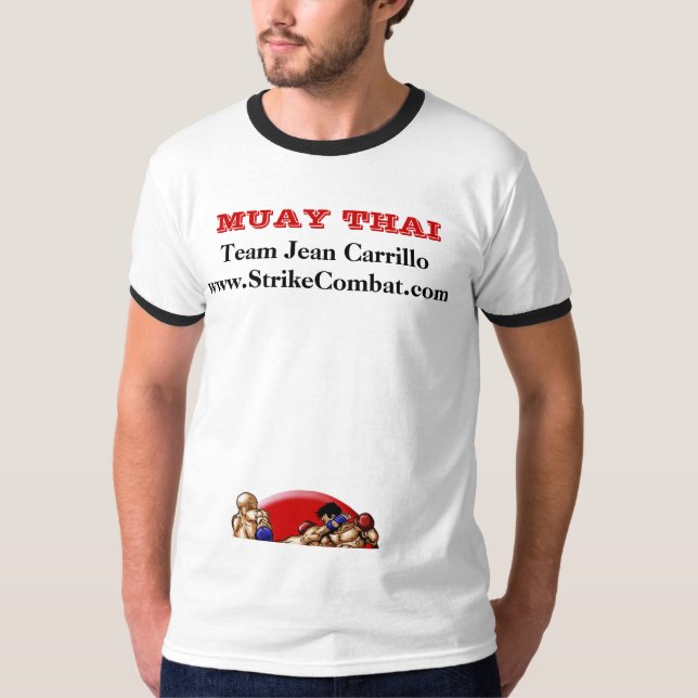 thai_kick_logo, Team Jean Carrillowww.StrikeCom… T-Shirt (Vorderseite)