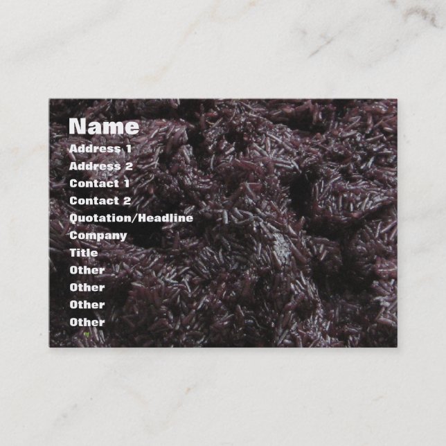 Thai Lao Black Rice [Khao Niao Dam] Visitenkarte (Vorderseite)