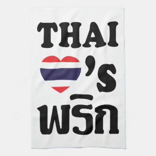 THAI LIEBE PHRIK (CHILI) Thai Food Handtuch
