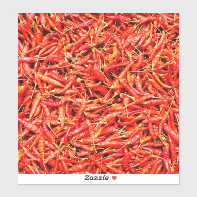 Thai-Paprikaschoten Aufkleber (Blatt)