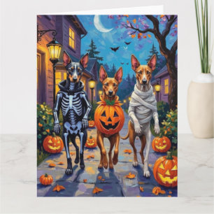 Thai Ridgeback Halloween-Kostüm beim Trick-or-Trea Karte