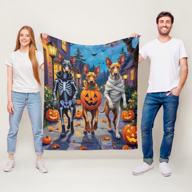 Thai Ridgeback Trick-or-Treating Halloween Costume Fleecedecke (Beispiel)