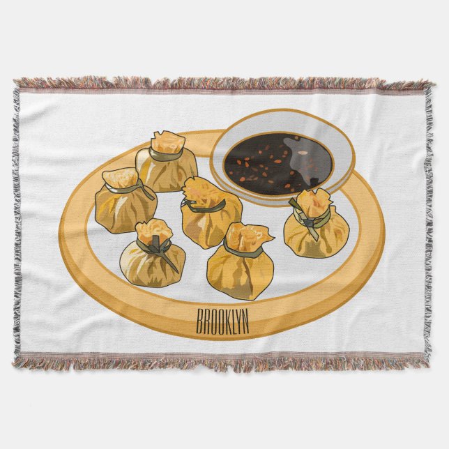 Thai Shrimp Cartoon Illustration Decke (Vorderseite)