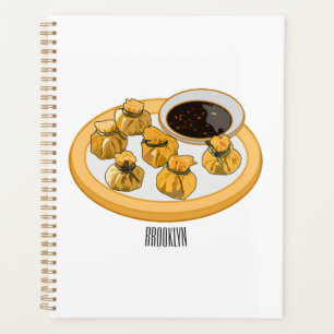 Thai Shrimp Cartoon Illustration Planer