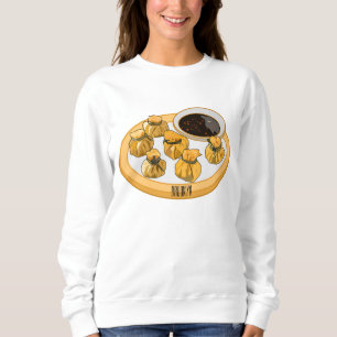 Thai Shrimp Cartoon Illustration Sweatshirt