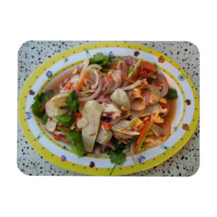 Thai Spicy Wurst Salat ... Asian Street Food Magnet
