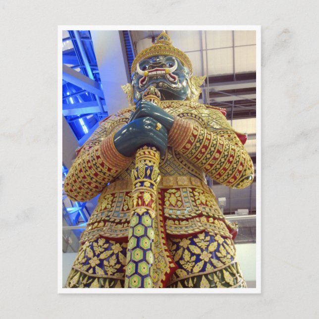 Thai-Statue Postkarte (Vorderseite)