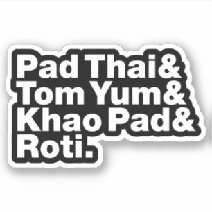  Thai Street Food Aufkleber