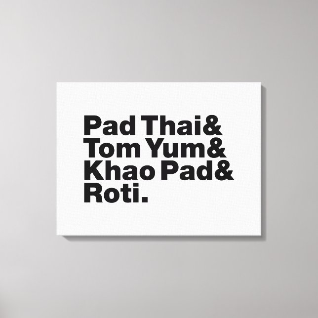 Thai Street Food Leinwanddruck (Vorderseite)