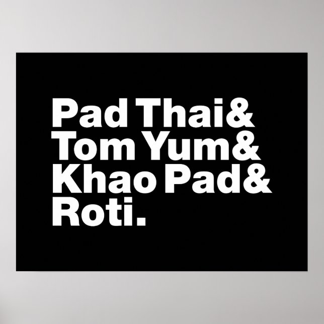 Thai Street Food Poster (Vorne)