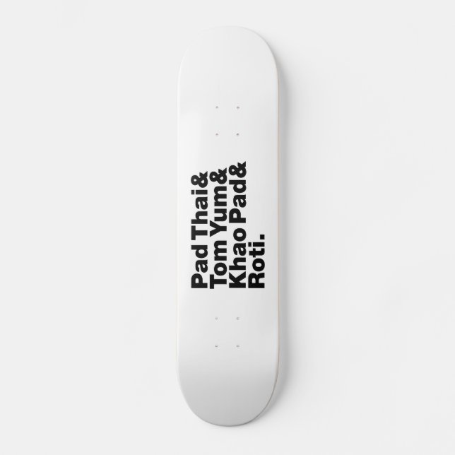 Thai Street Food Skateboard (Vorderseite)