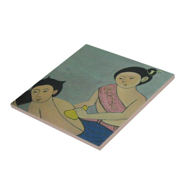 Thai Traditionelle Massage Fliese (Seite)