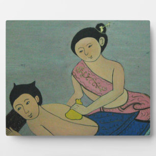Thai Traditionelle Massage Fotoplatte