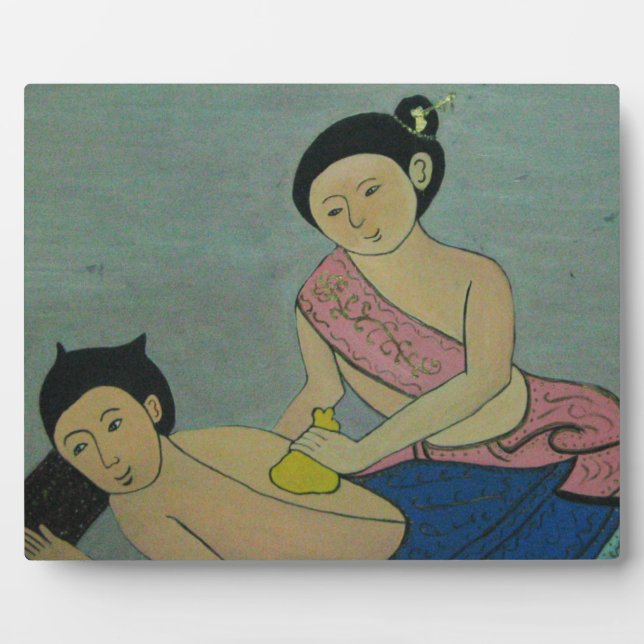 Thai Traditionelle Massage Fotoplatte (Vorderseite)