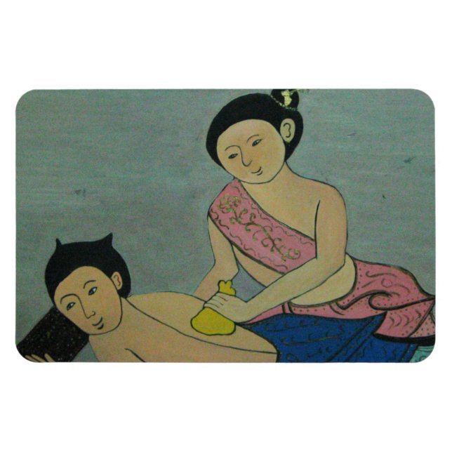 Thai Traditionelle Massage Magnet (Horizontal)
