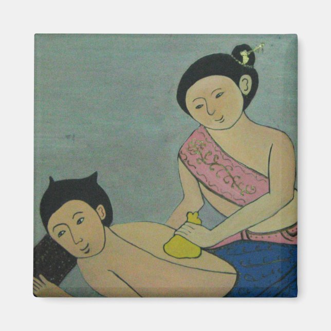 Thai Traditionelle Massage Magnet (Vorne)