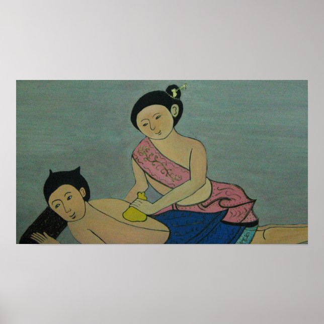 Thai Traditionelle Massage Poster (Vorne)