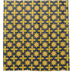 Thai Ziermuster Hintergrund Abstract, ancien Duschvorhang