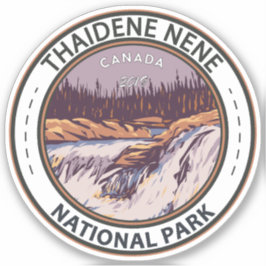 Thaidene Nene National Park Kanada Reisen Vintag Aufkleber